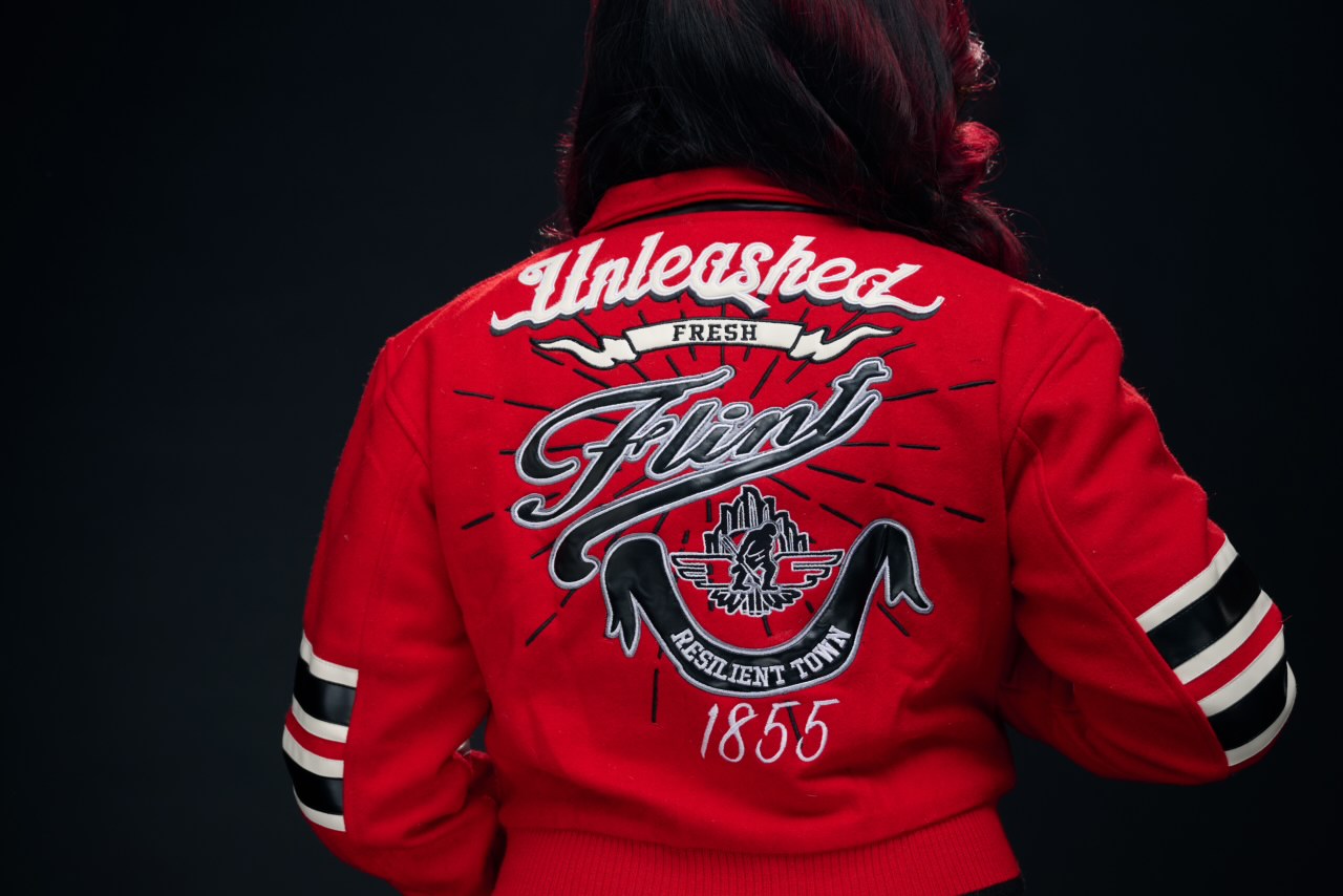 Fresh Flint Womens Cropped Wool Jacket - Red