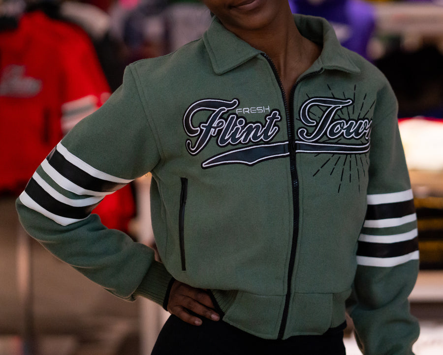 Fresh Flint Womens Cropped Wool Jacket