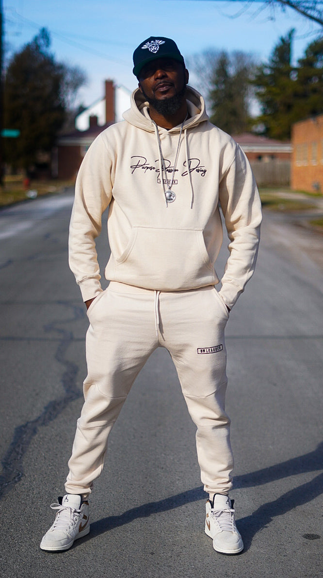 Unleashed - Purpose Passion Destiny embroidered Jogger set