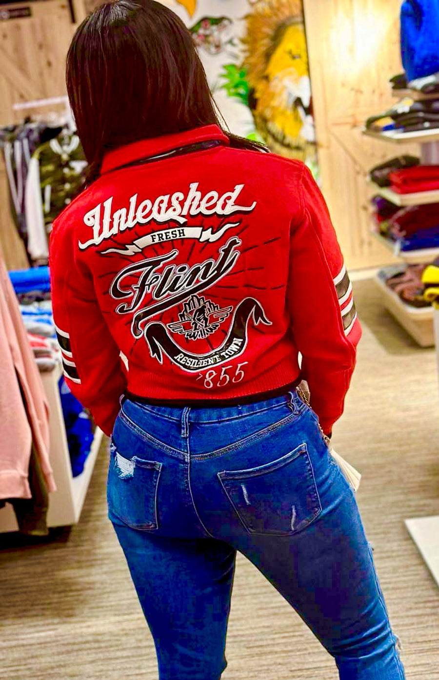 Fresh Flint Womens Cropped Wool Jacket