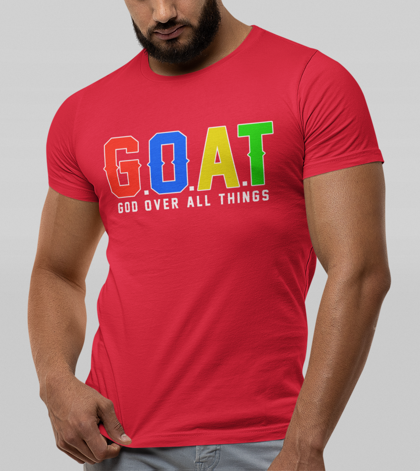 Multi color  G.O.A.T T-shirt