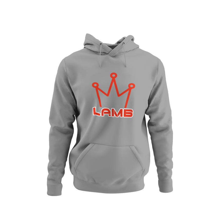 Lamb Hoodie (red print)