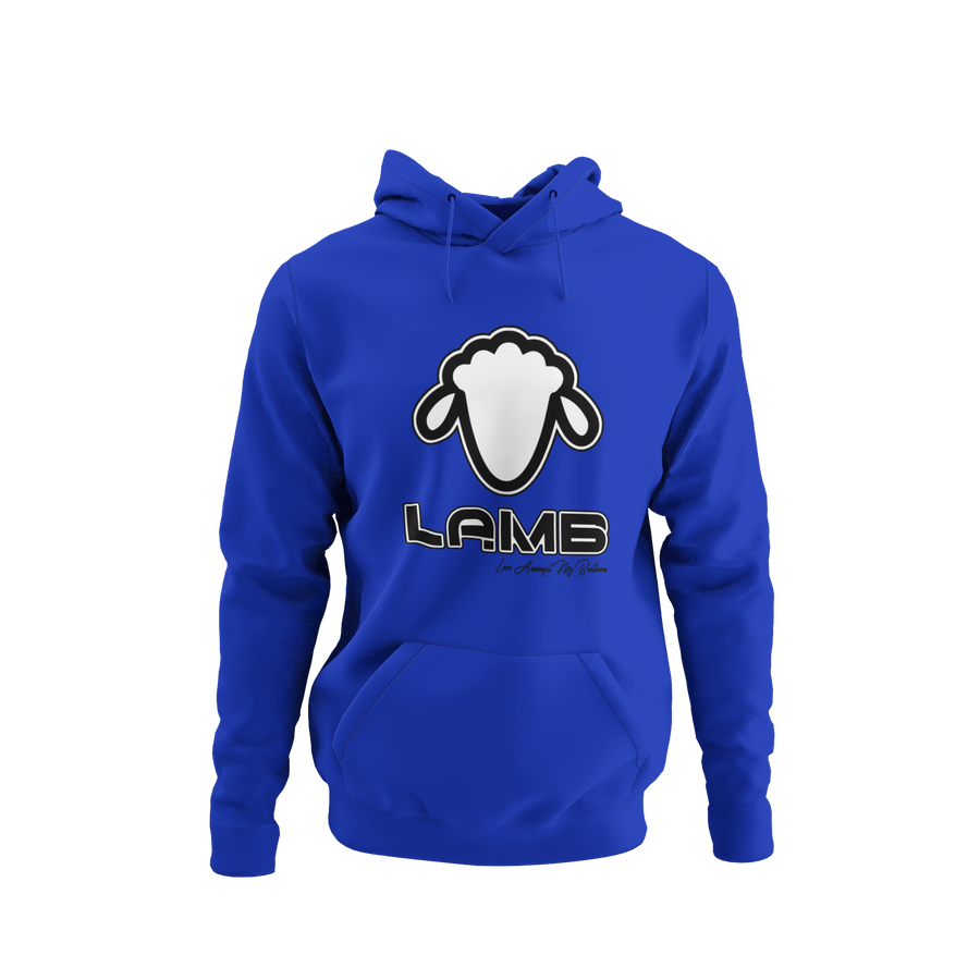 Lamb head Hoodie (black and white)