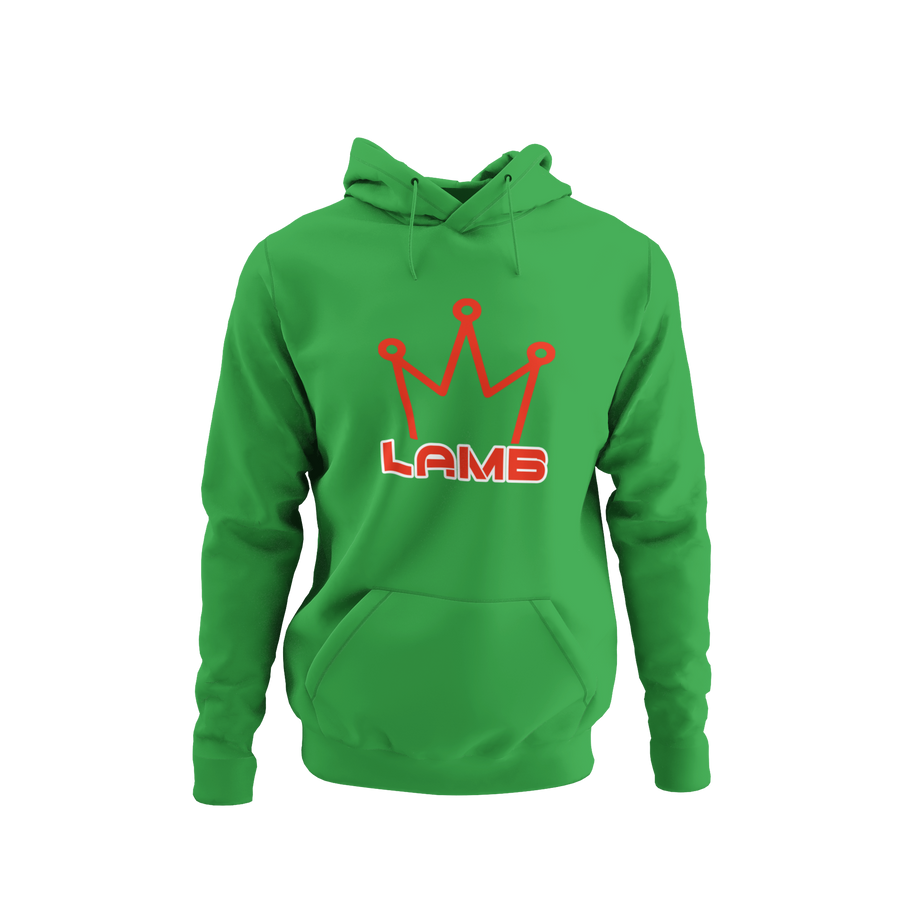 Lamb Hoodie (red print)