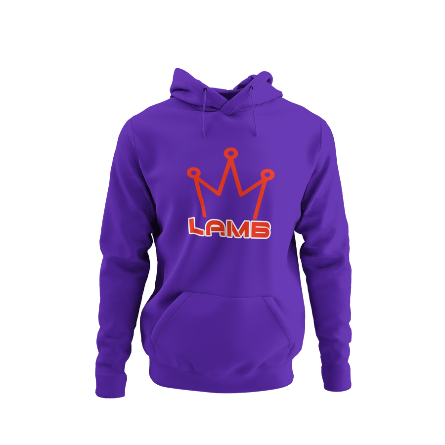 Lamb Hoodie (red print)