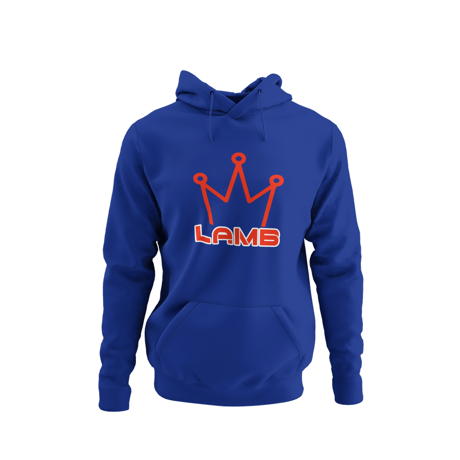 Lamb Hoodie (red print)