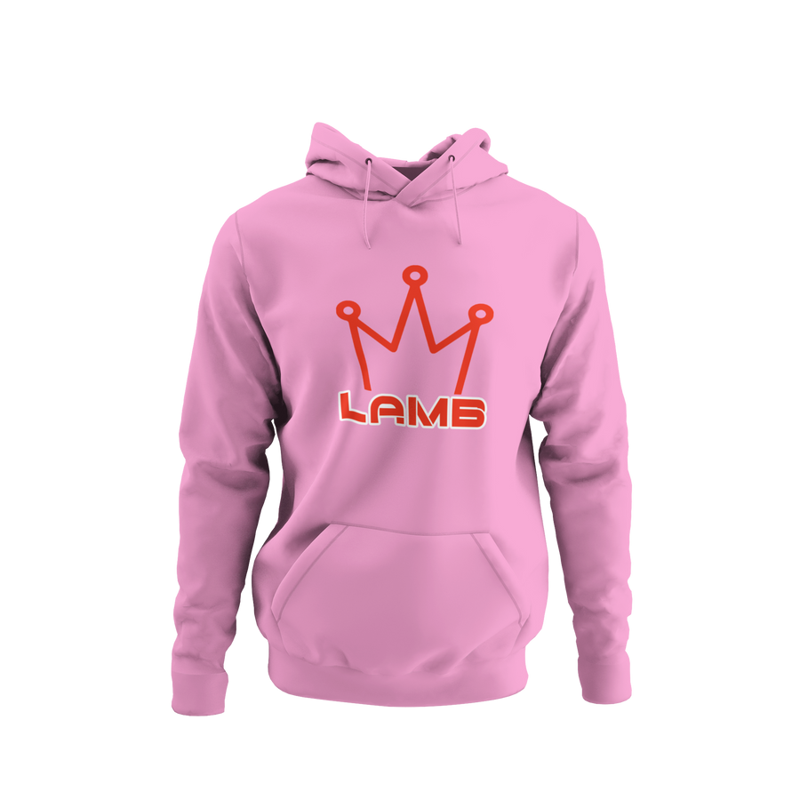 Lamb Hoodie (red print)