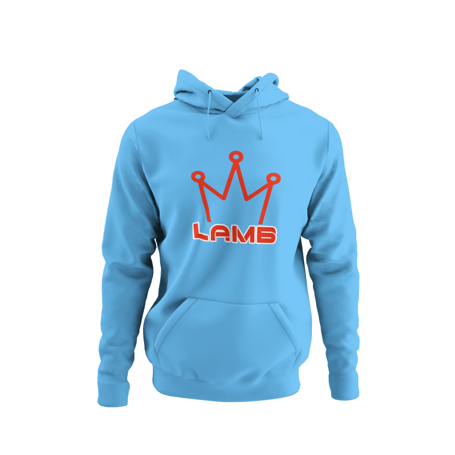 Lamb Hoodie (red print)