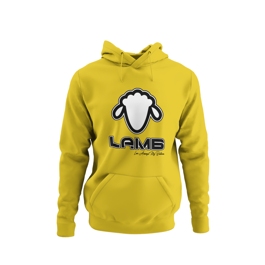Lamb head Hoodie (black and white)