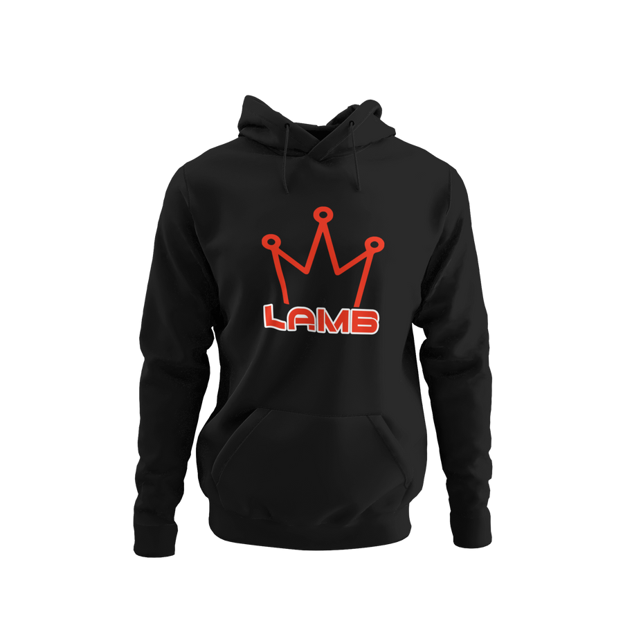 Lamb Hoodie (red print)