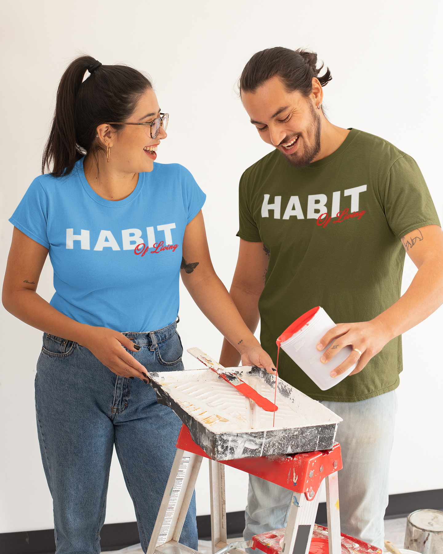 Habit of Living  T-shirt Typography