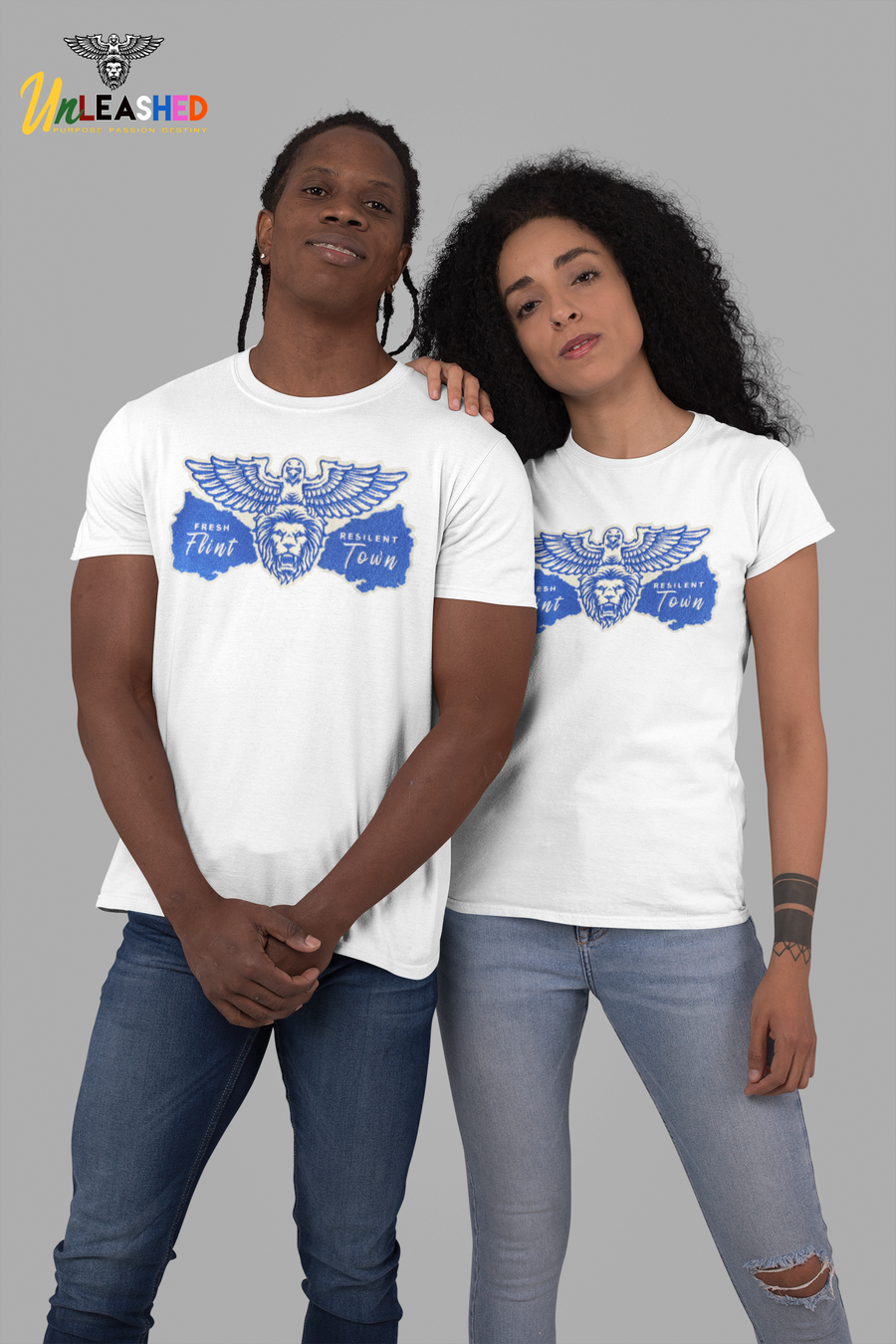Fresh Flint Navy Blue Chenille  T-shirt