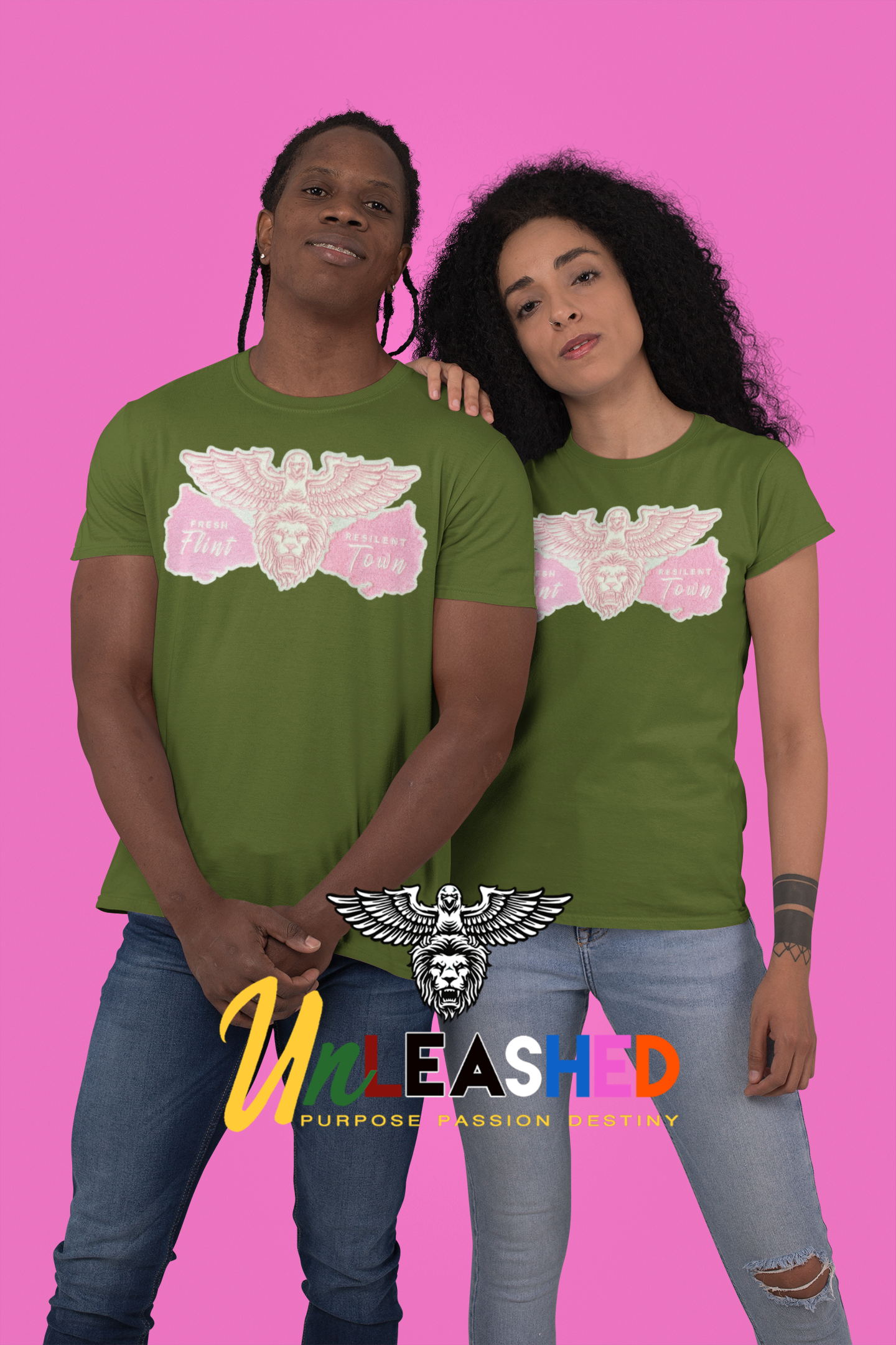 Copy of Chenille (Pink) Fresh Flint T-shirt