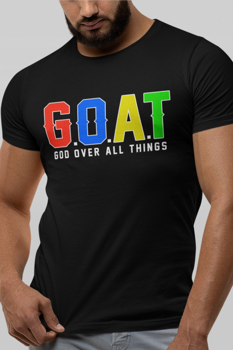 Multi color  G.O.A.T T-shirt