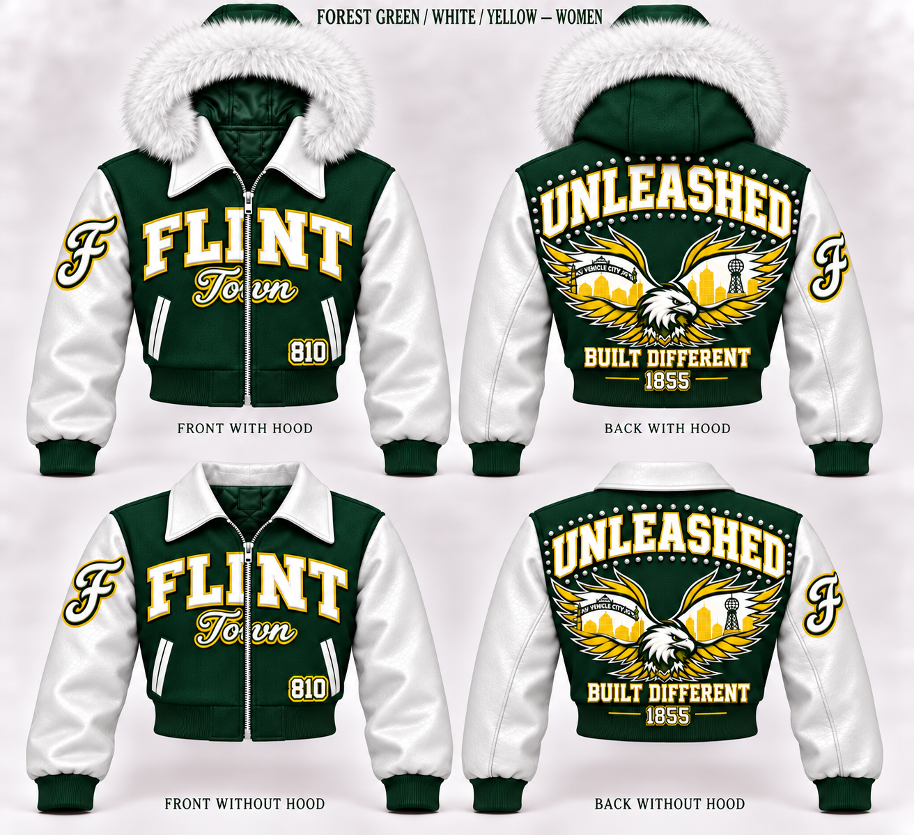 Unleashed Flint Built Different Varsity Coat (Pre-Order)