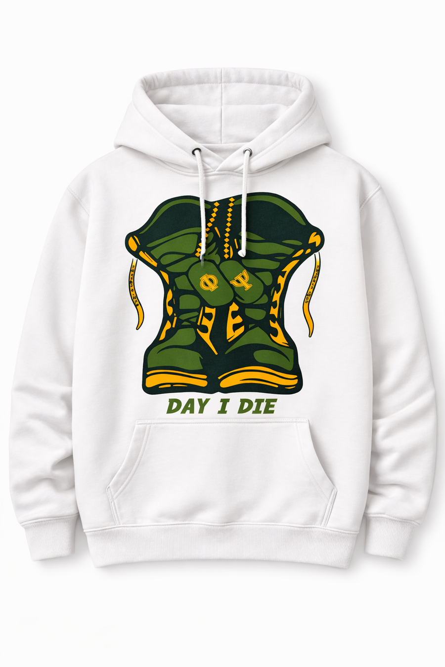 PHIE ETA PSI BOOTS on The Ground Hoodie