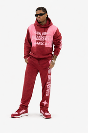 Unleashed MMXXI Vintage Wash Jogger suit – Burgundy / Rose
