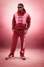 Unleashed MMXXI Vintage Wash Jogger suit – Burgundy / Rose