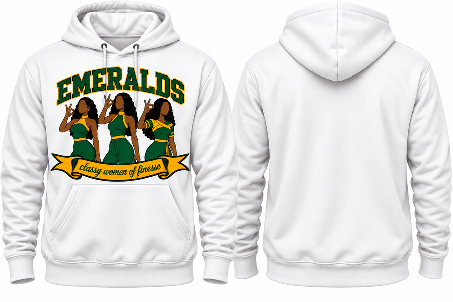 EMERALDS "WOMEN OF FINESSE" HOODIE AND TEE