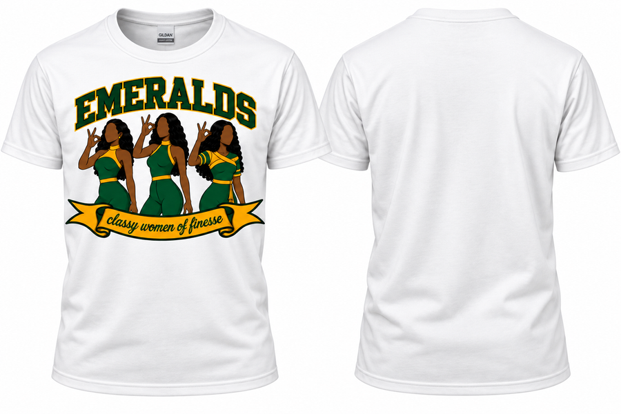 EMERALDS "WOMEN OF FINESSE" HOODIE AND TEE