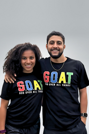 Multi color  G.O.A.T T-shirt