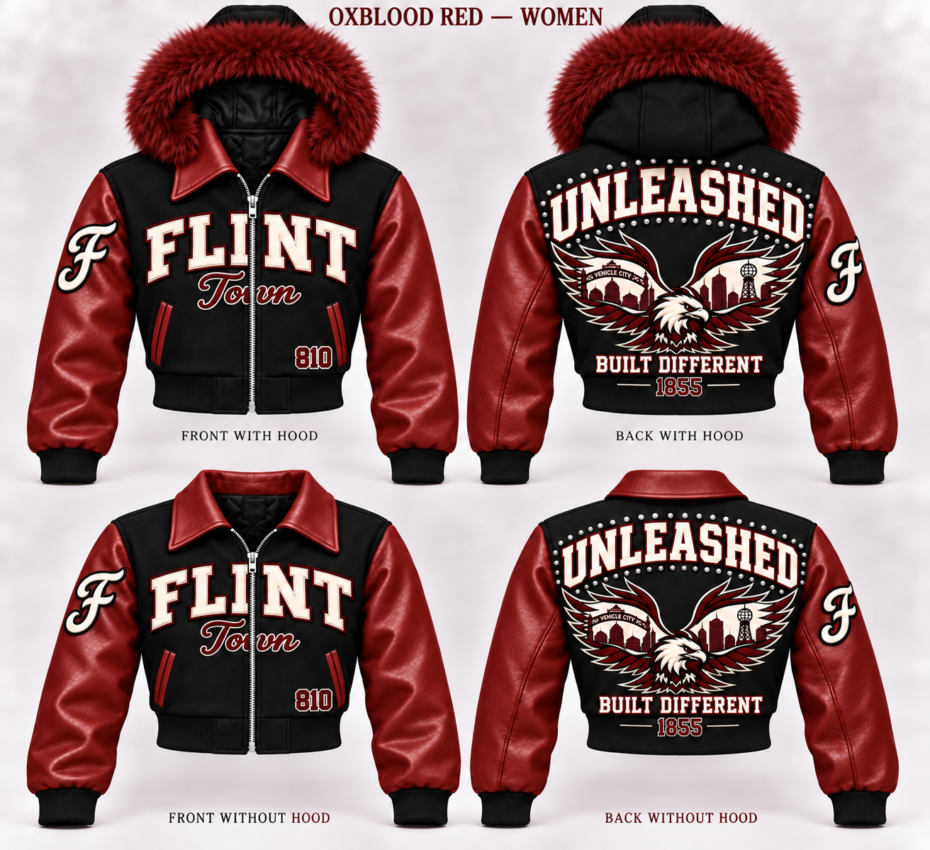 Unleashed Flint Built Different Varsity Coat – view 2