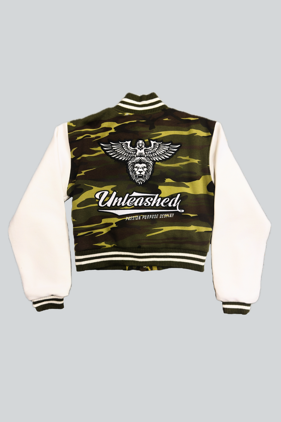 Unleashed Womens Camo cropped jogging Fleece set