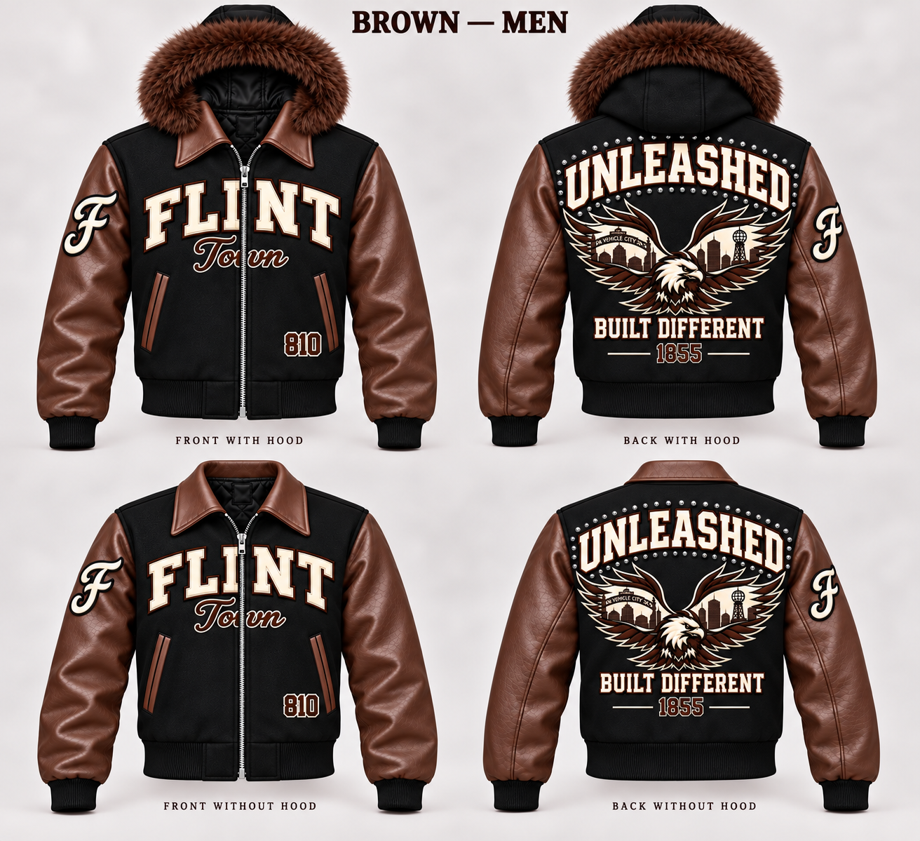 Unleashed Flint Built Different Varsity Coat – view 6