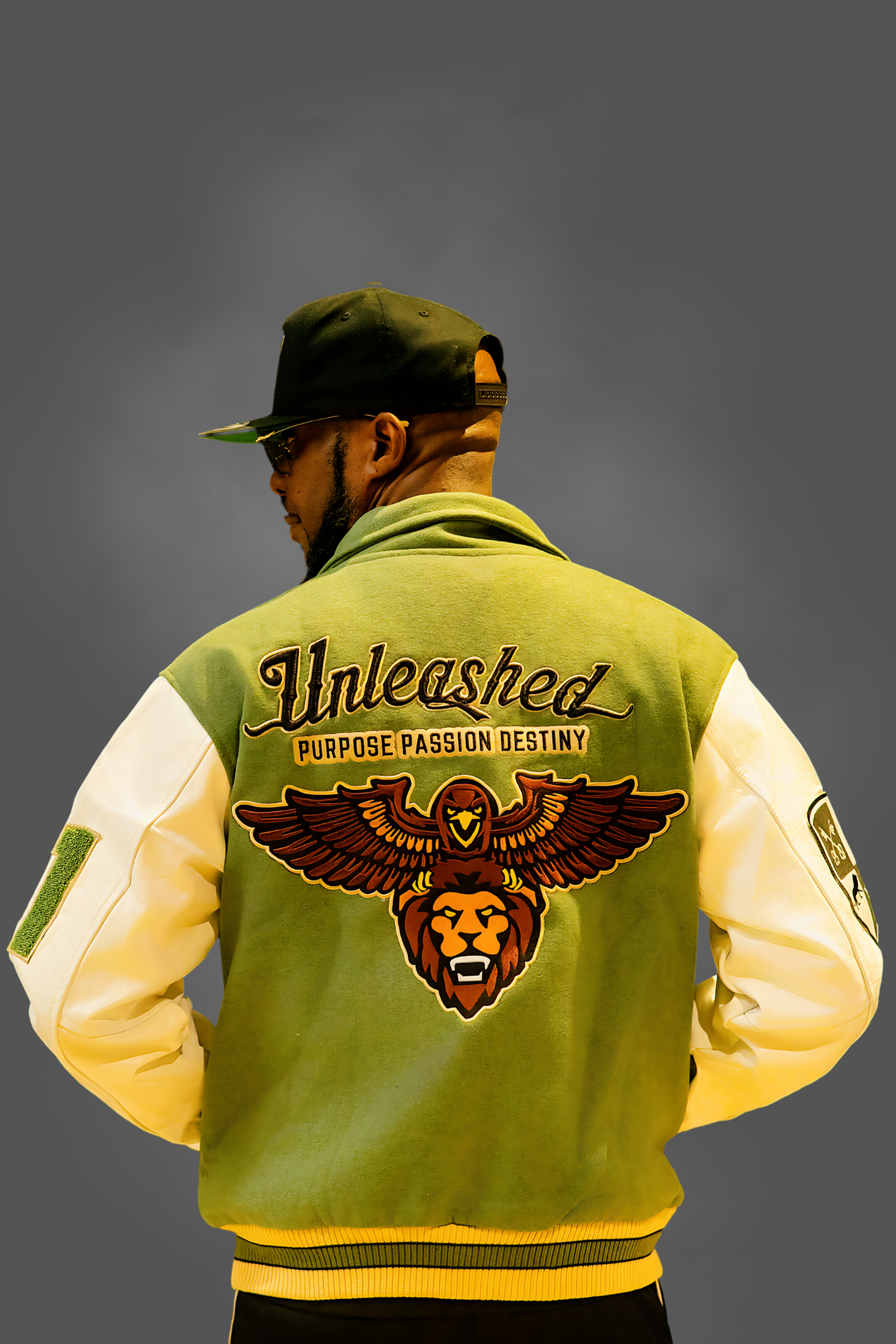 Unleashed Big U Wool and Leather Varsity Jacket