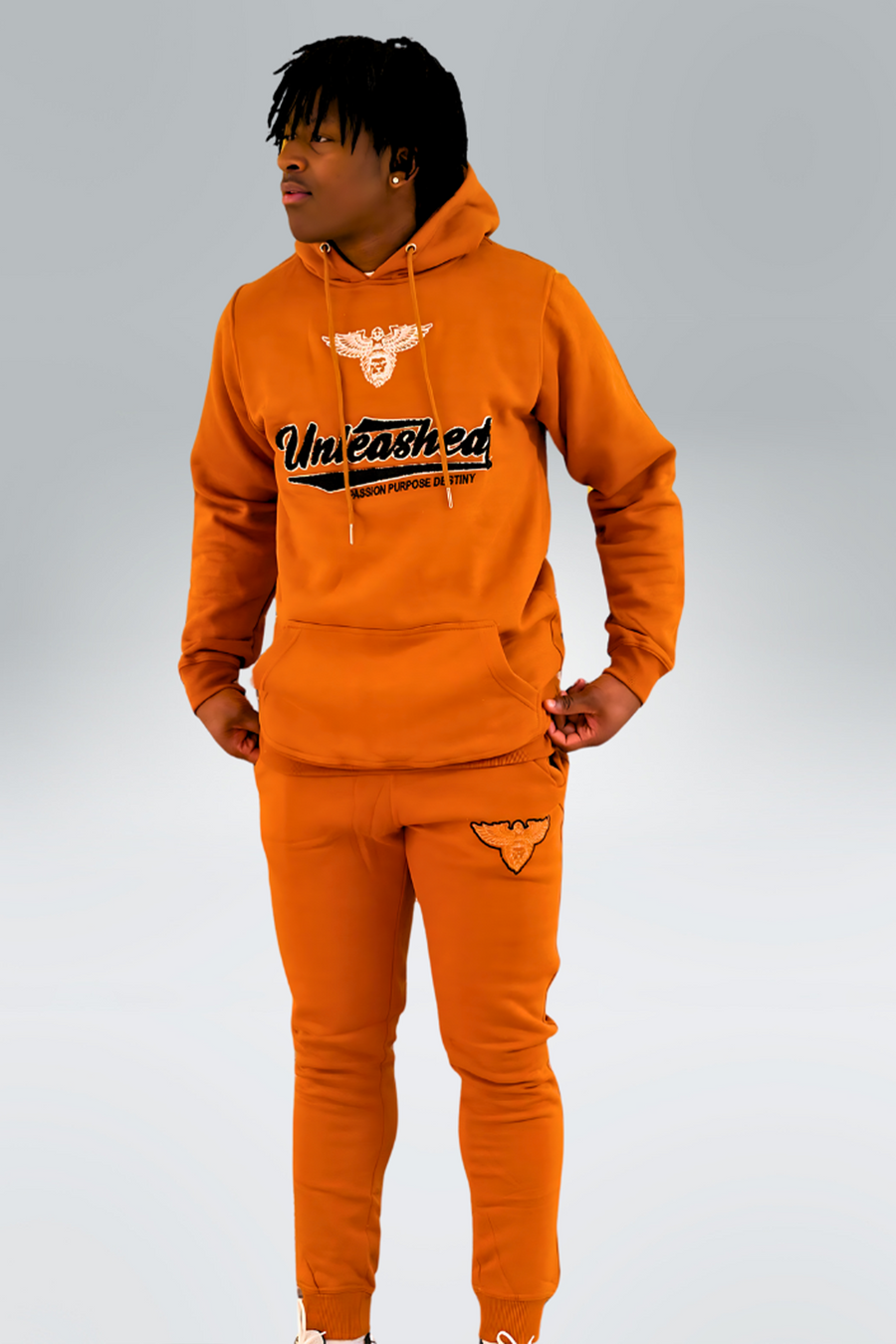 Unleashed Burnt Orange Chinelle Jogging set