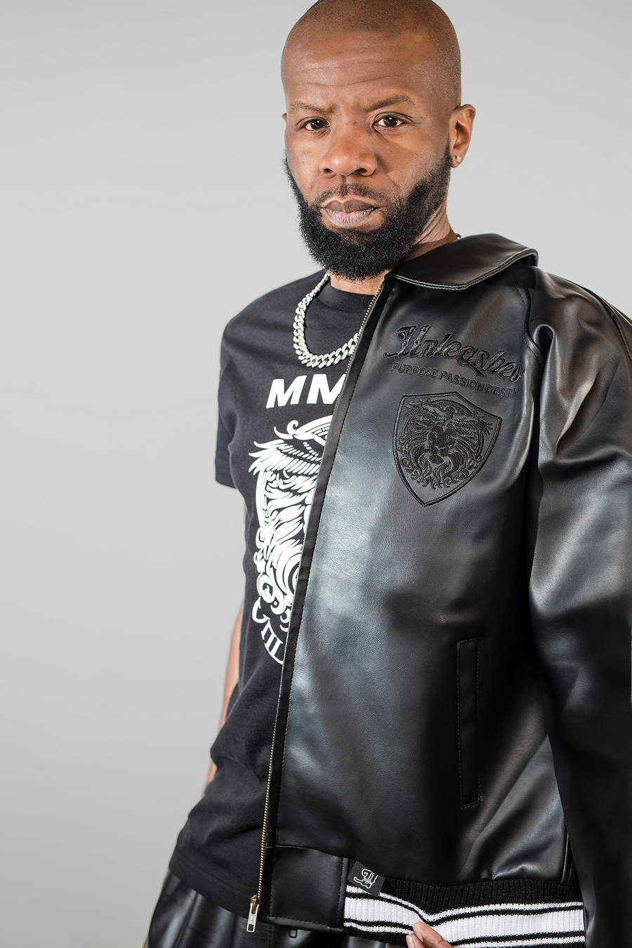 Unleashed Black Reign Leather coat