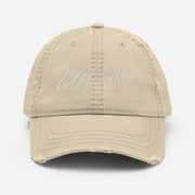 Unleashed Cursive Distressed Dad Hat