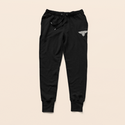 Heavy Fleece Joggers -  Chenille patch Bottoms