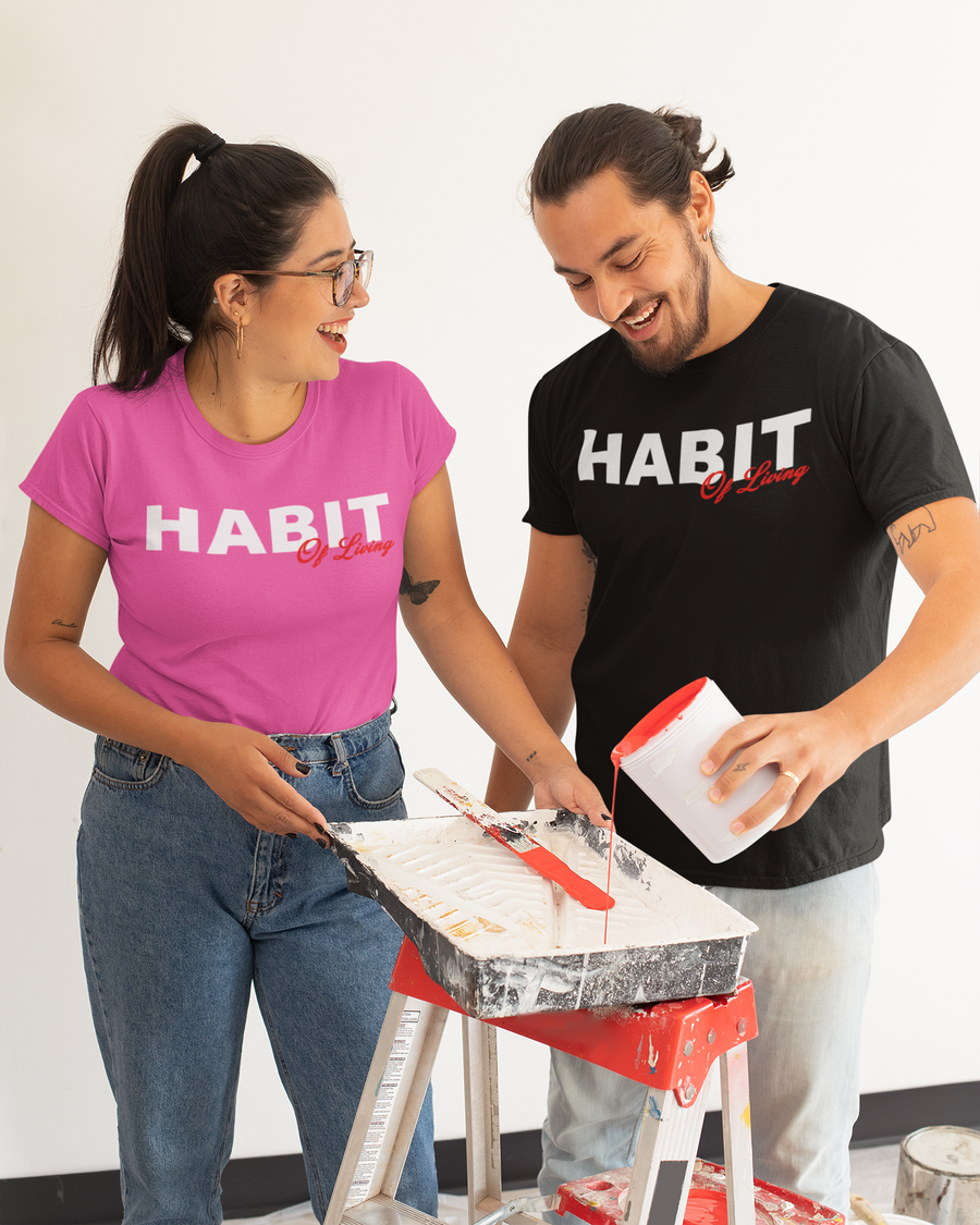 Habit of Living  T-shirt Typography