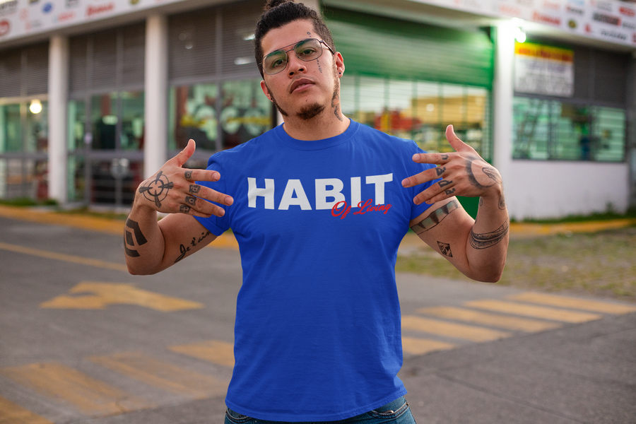 Habit of Living  T-shirt Typography